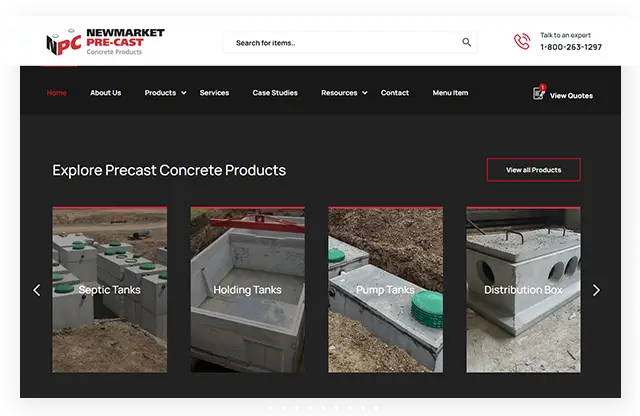 newmarket-precast-Toronto-Web-Design-Thinkbound-1